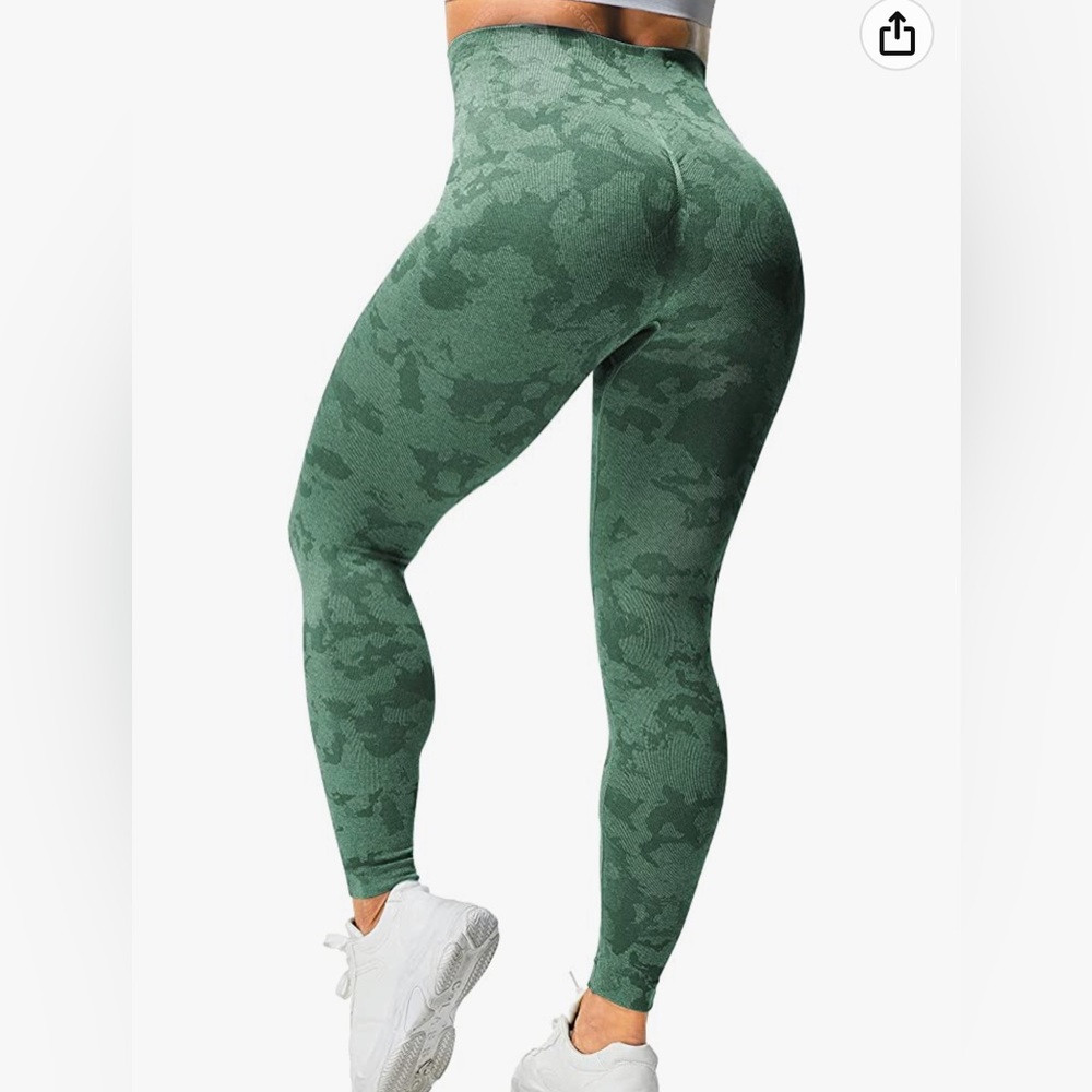 Adapt Seamless Green Camo Leggings